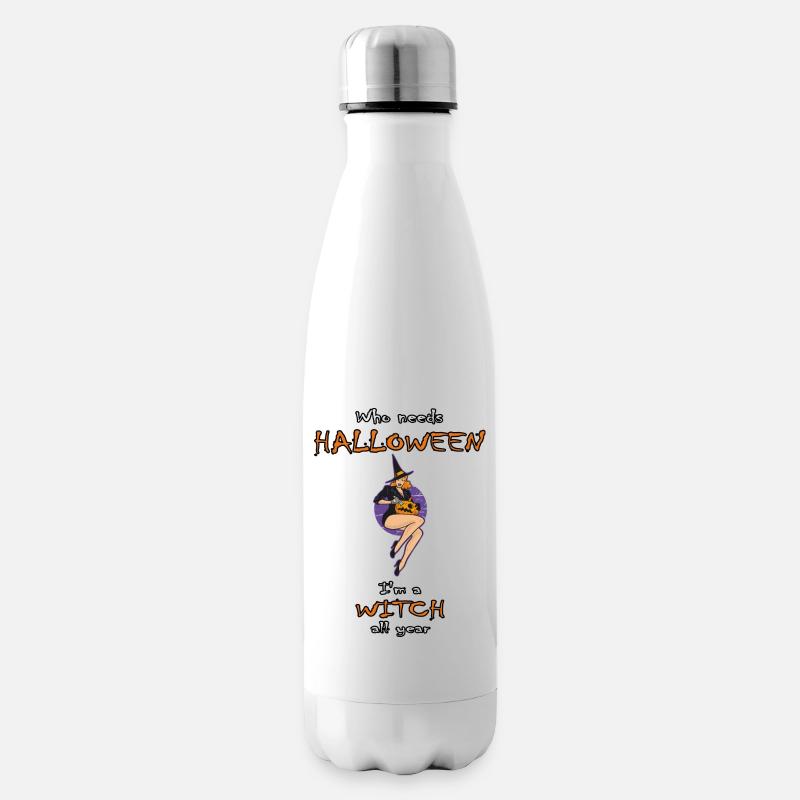 Cute Halloween Witch - Isolierflasche - Weiß