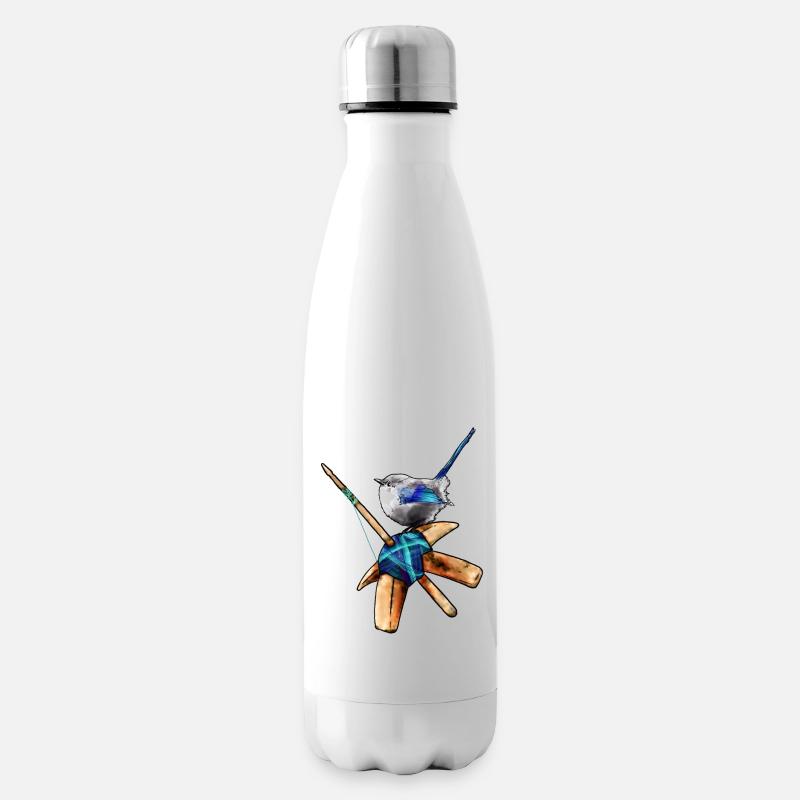 Ich liebe Handspinnen - Isolierflasche - Weiß