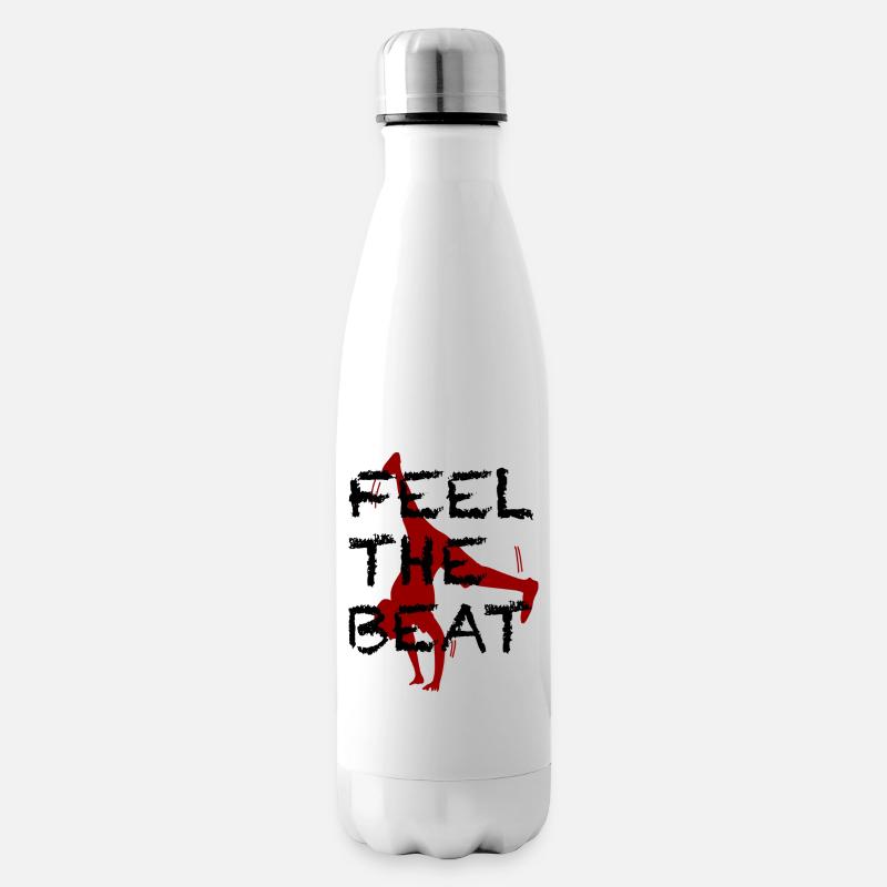 Feelthebeat - Isolierflasche - Weiß