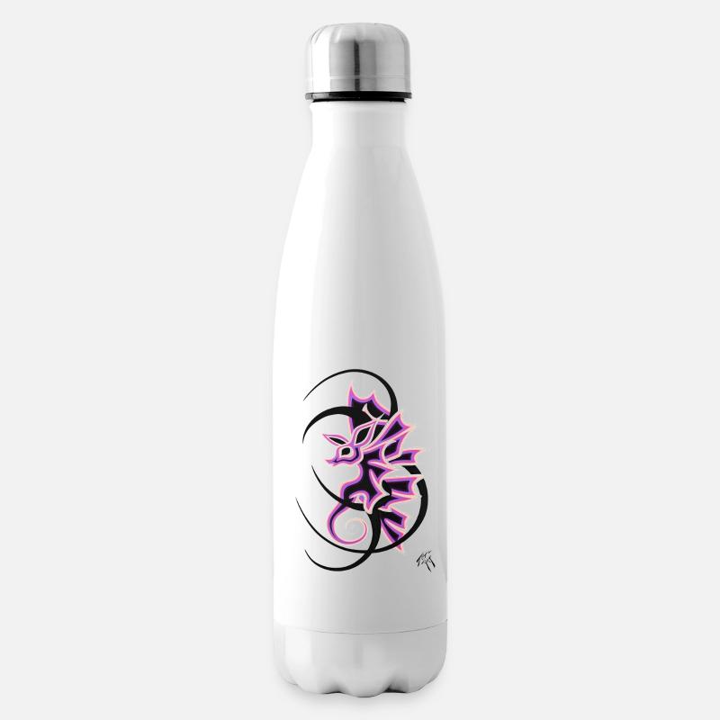fleur de dragon - Bouteille isotherme - blanc