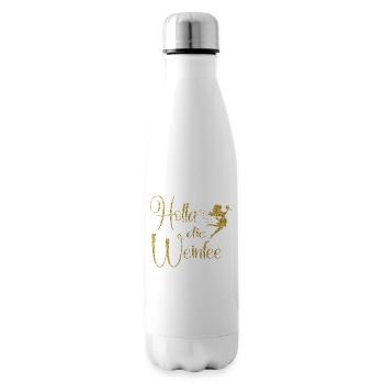 Weißwein Rotwein JGA Vino Wein - Holla die Weinfee - Isolierflasche - Weiß - Rechts