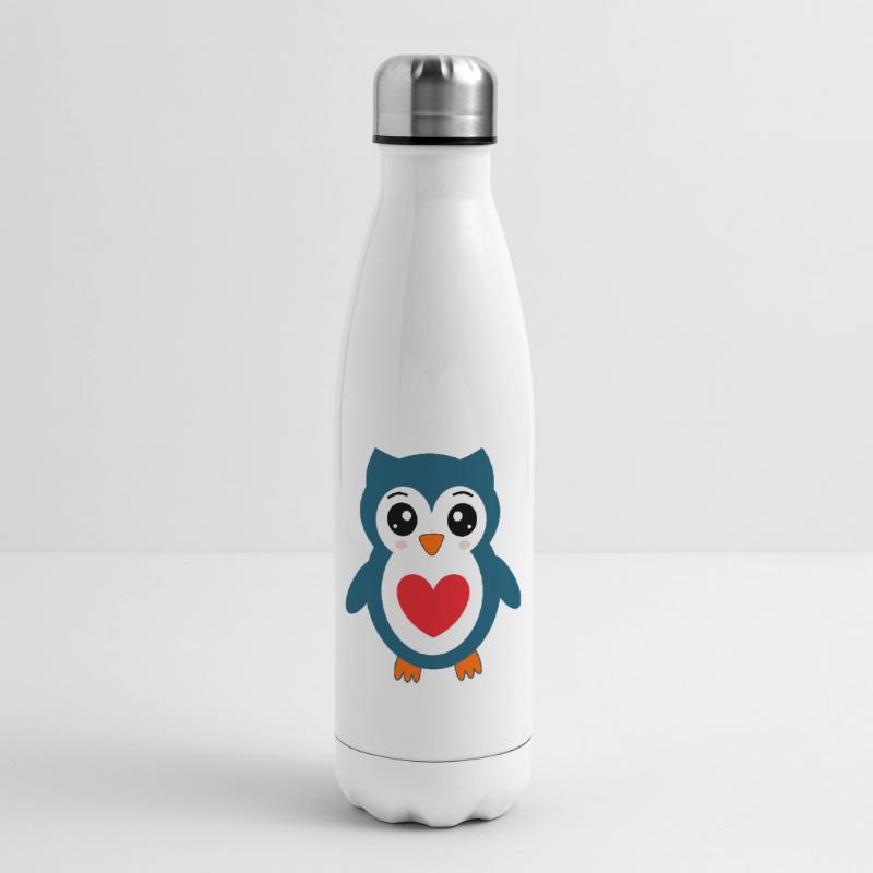 Eule blaue Eule  Isolierflasche