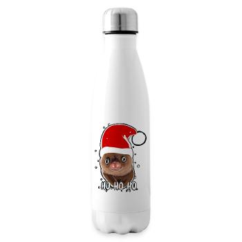 Merry Slothmas - Jolly Sloth - Merry Christmas - Insulated Water Bottle - white - Right