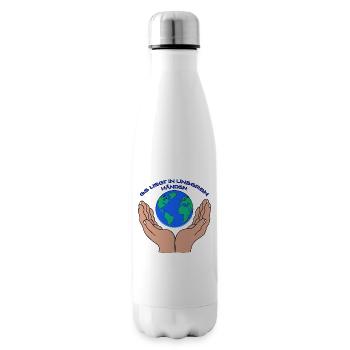 Save the World - Isolierflasche - Weiß - Rechts