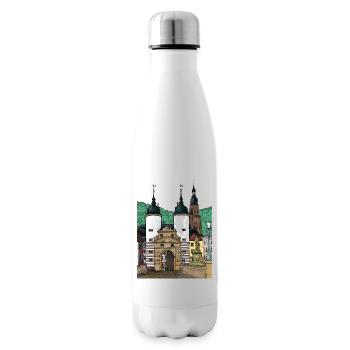 Heidelberg Old Bridge Souvenir from Germany - Insulated Water Bottle - white - Right