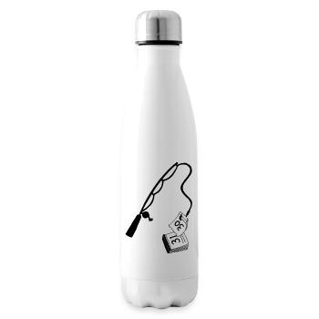 Die Zeit vergeht wie im Flug, speichern Sie sie mit Stil - Isolierflasche - Weiß - Rechts