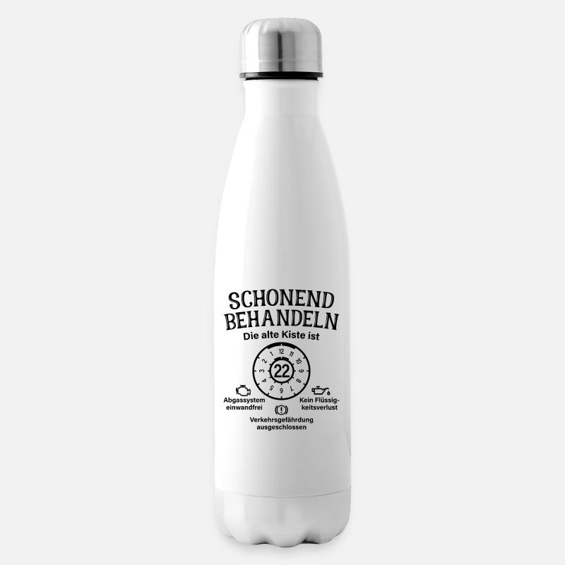22. Geburtstag Schonend Behandeln Alte Kiste 22 - Isolierflasche - Weiß