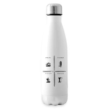 Saison sportive - Bouteille isotherme - blanc - Droite