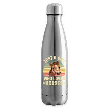 Pferd Pferde - Isolierflasche - Lightsilver - Rechts