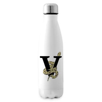 Lettre v serpent - Bouteille isotherme - blanc - Droite