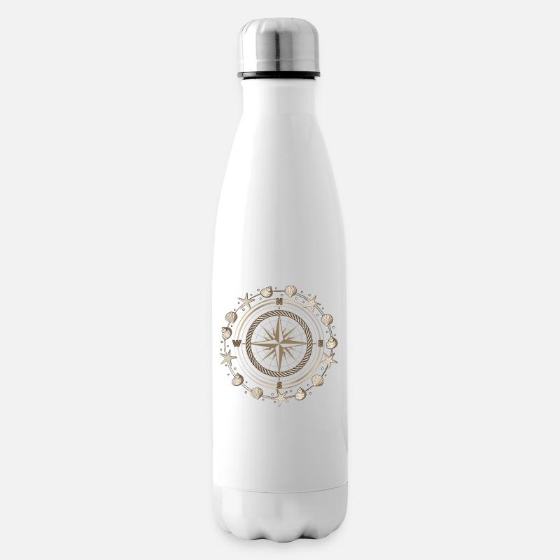Compass Maritime Shells - Insulated Water Bottle - white