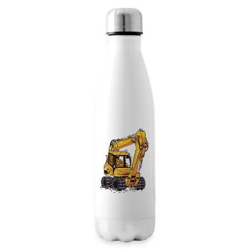 Big Yellow Digger - Insulated Water Bottle - white - Right