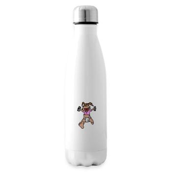 Terror baby with Chaplin frog - Insulated Water Bottle - white - Right