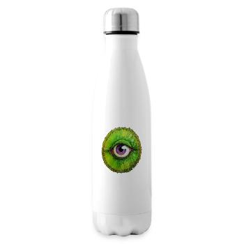 Vibrant kiwi joy - Insulated Water Bottle - white - Right