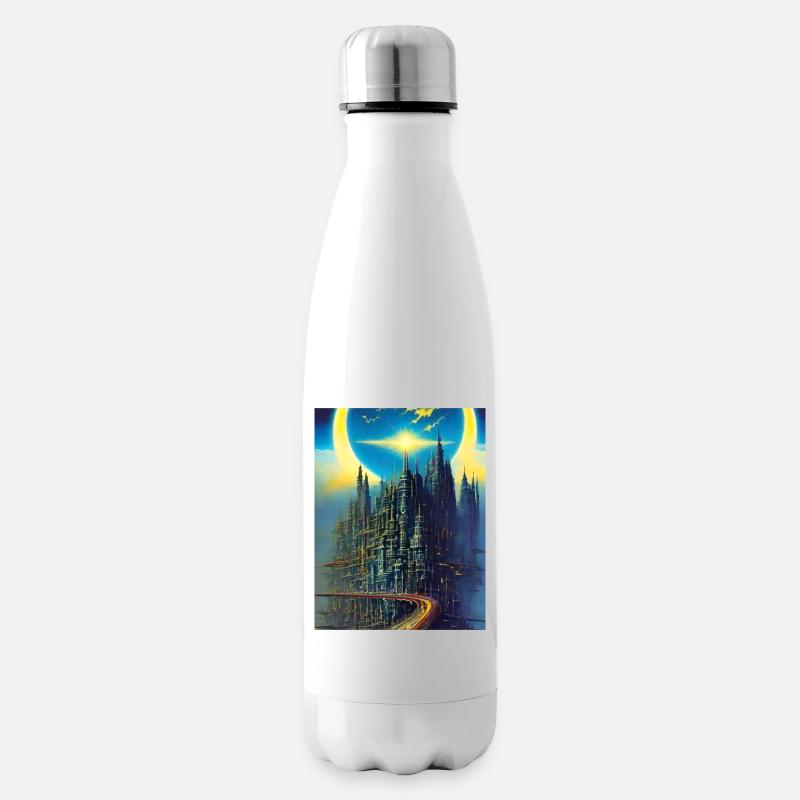 Sternenhimmel - Isolierflasche - Weiß