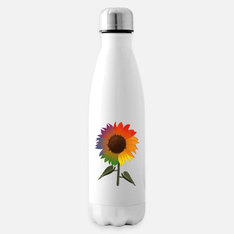 Pride Sonnenblume - Isolierflasche - Weiß