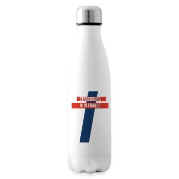 Strasbourg is in France - Insulated Water Bottle - white - Right