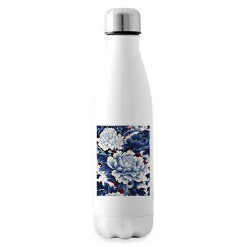 Chinesesiches Porzellan Blumen Muster - Isolierflasche - Weiß - Rechts