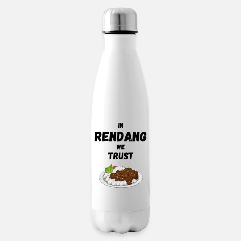 In rendang vertrauen wir - Isolierflasche - Weiß