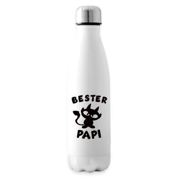 cooles bester Papi Design - Isolierflasche - Weiß - Rechts