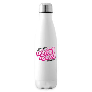 Movie quote: brainwashed or UGLY & WEIRD! - Insulated Water Bottle - white - Right