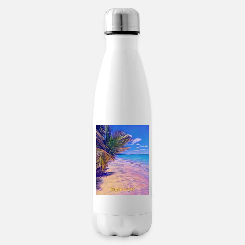 Strand-Vibes - Isolierflasche - Weiß