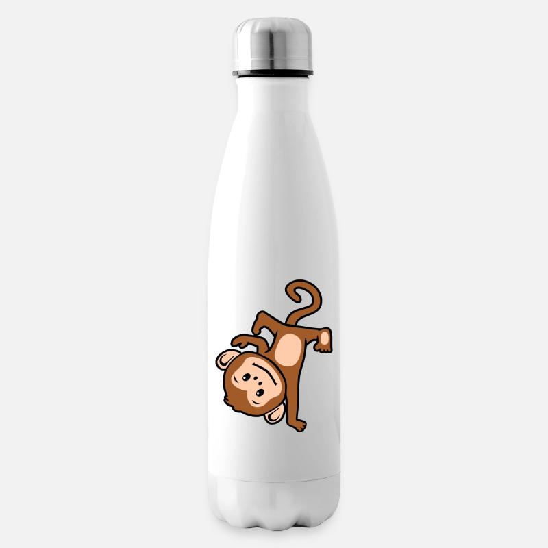 Hiphop-Affe - Isolierflasche - Weiß