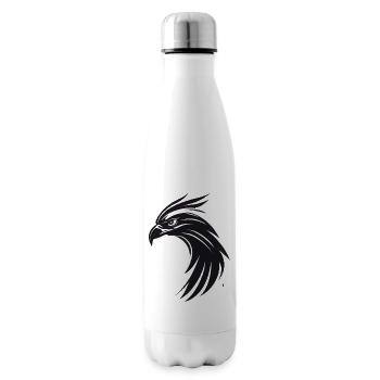 Aigle Oiseau de proie tête - Bouteille isotherme - blanc - Droite