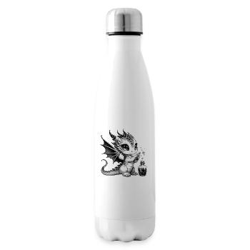 Cute dragon with potion - Insulated Water Bottle - white - Right