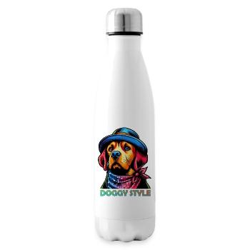 DOGGY STYLE Pop Art Style - Insulated Water Bottle - white - Right