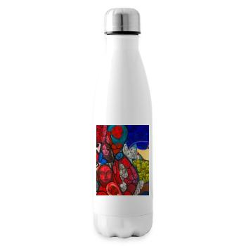 Kunstvolles Design - Isolierflasche - Weiß - Rechts