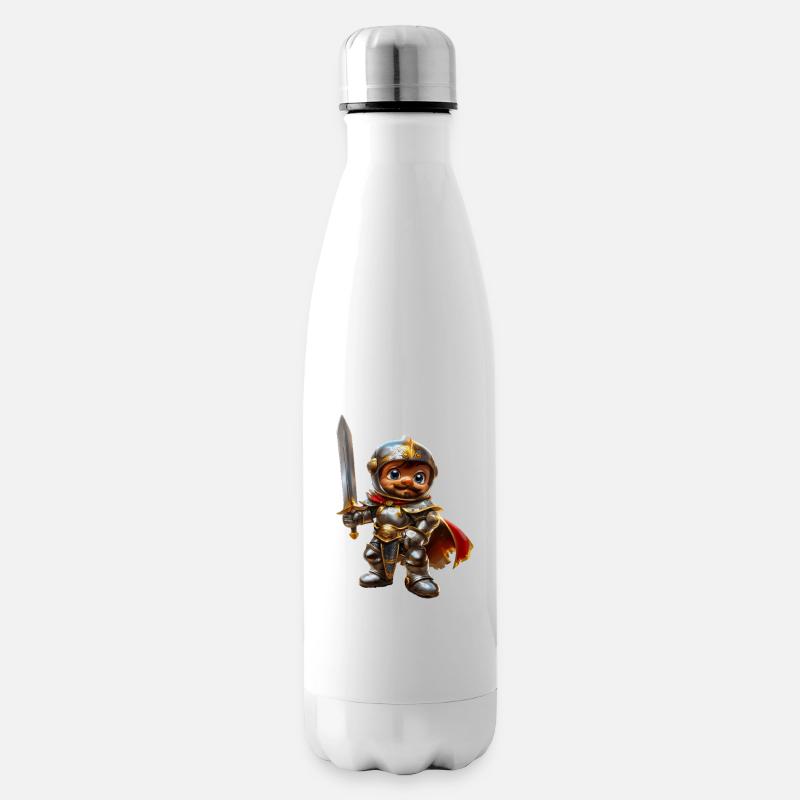 Chevalier Arthur #lovely toons - Bouteille isotherme - blanc