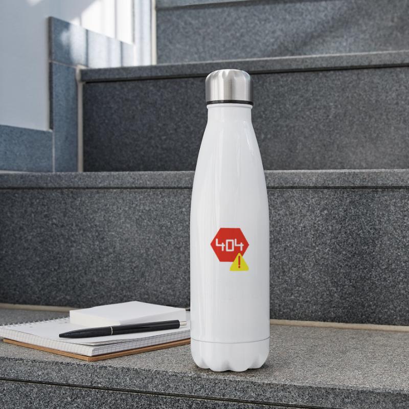 Humor im Code: Eine visuelle Fehlermeldung Isolierflasche