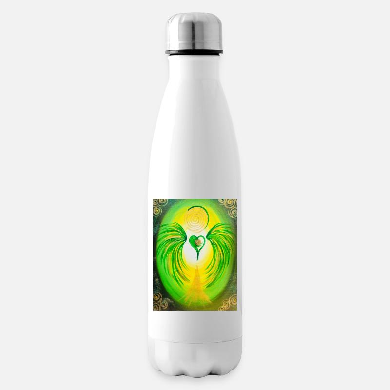 Herzengel "Auflösung der Systeme der Dunkelmächte" - Isolierflasche - Weiß