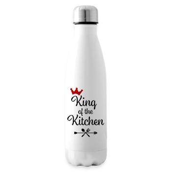 Tablier de cuisine pour homme - Bouteille isotherme - blanc - Droite