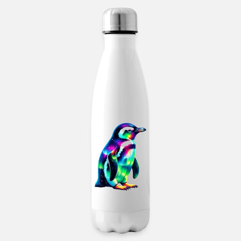 Pinguin - Isolierflasche - Weiß