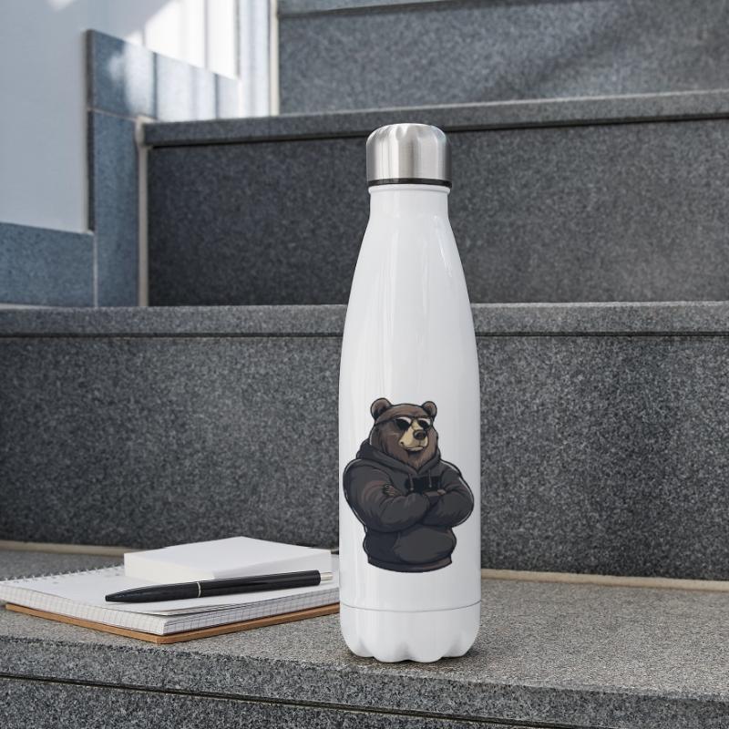 Bear Comic Brown Bear Insulated Water Bottle