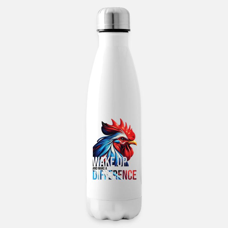 RÉVEILLEZ-VOUS ET FAITES UNE DIFFÉRENCE - Bouteille isotherme - blanc