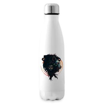 The symbiosis of strength and grace - Insulated Water Bottle - white - Right