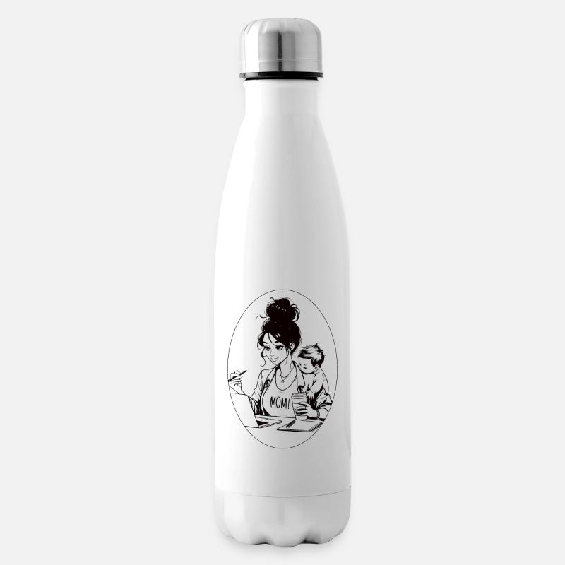 Supermom - Insulated Water Bottle - white