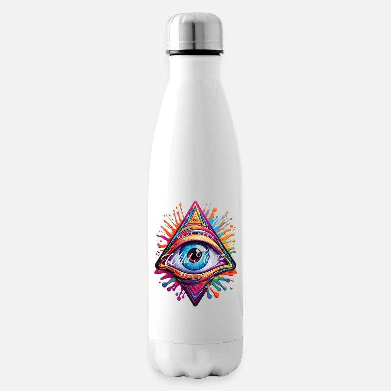 Œil rieur - Bouteille isotherme - blanc