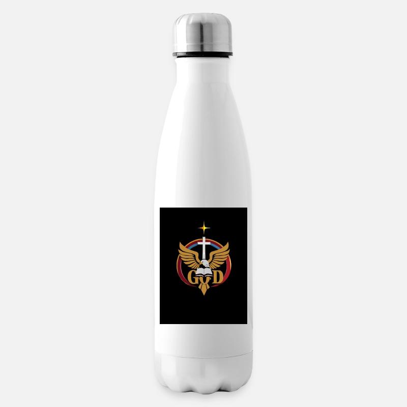 Christliches Emblem - Isolierflasche - Weiß