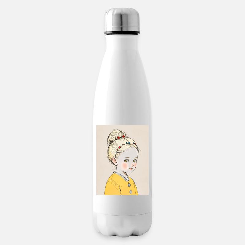 Innocence in Bloom - Insulated Water Bottle - white