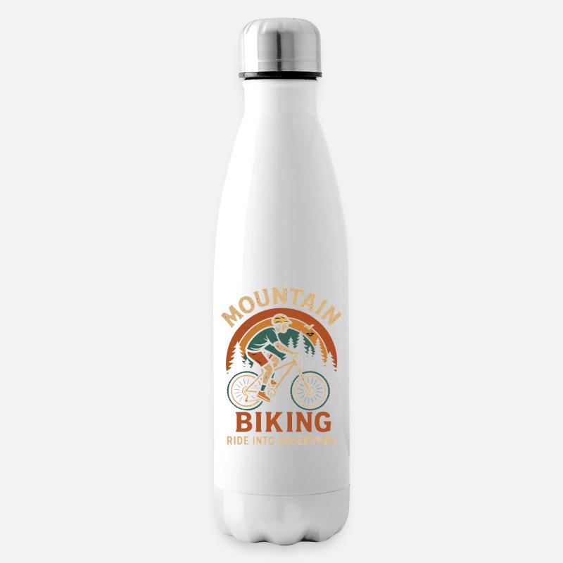 Conception d’aventure en VTT - Bouteille isotherme - blanc