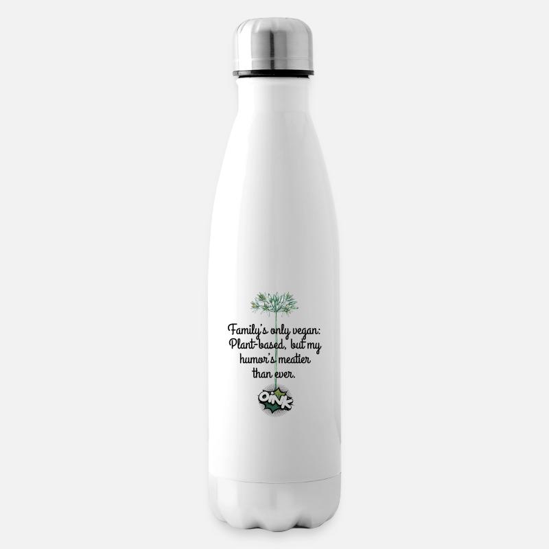 Oink si vous êtes végétalien - Bouteille isotherme - blanc