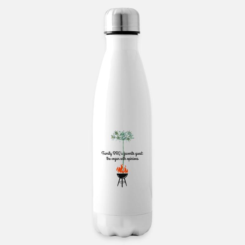 Grill Talk & Garten Sass - Isolierflasche - Weiß