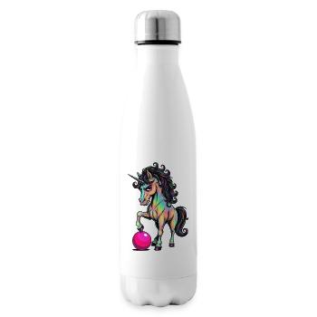 Licorne - Votre accroche-regard élégant - Bouteille isotherme - blanc - Droite