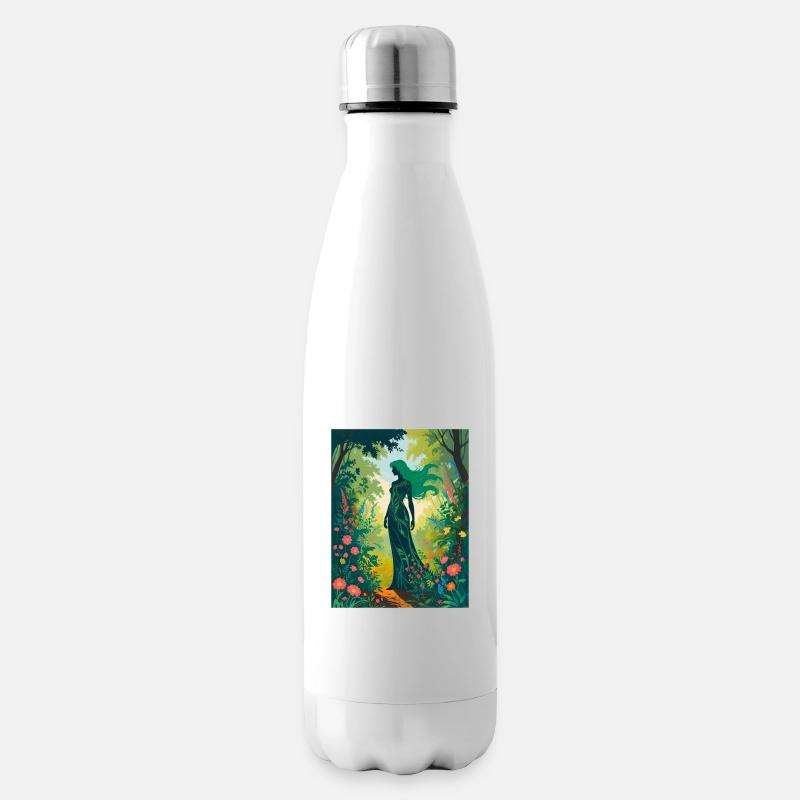 Mère Nature dans la forêt enchantée - Bouteille isotherme - blanc