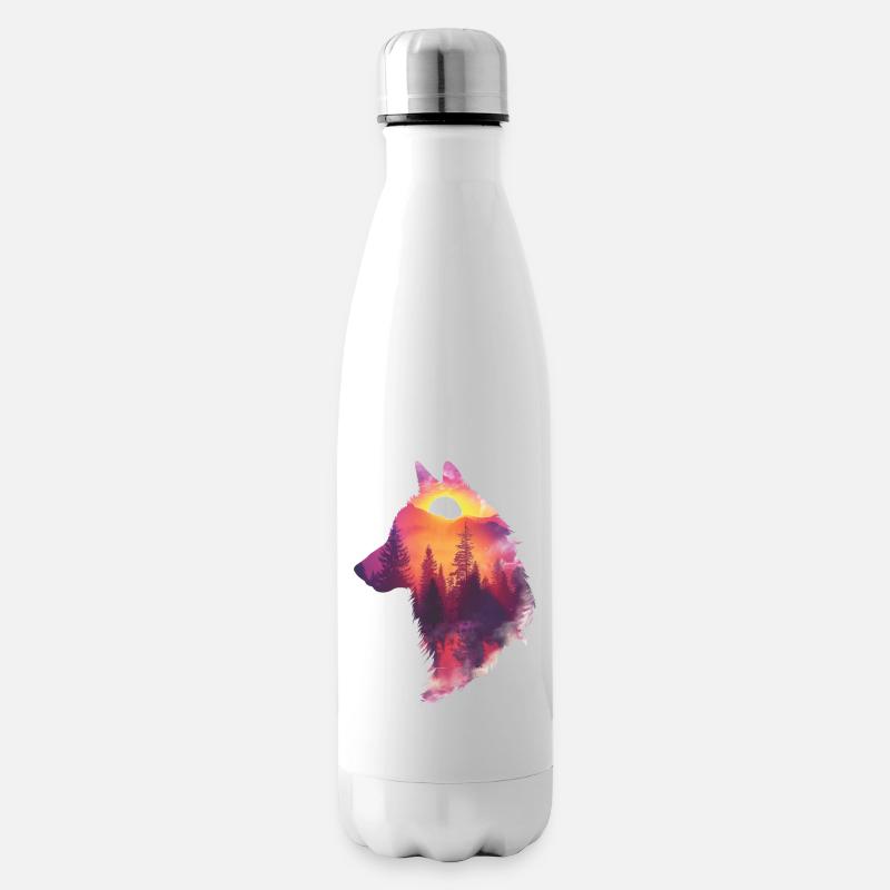 Spiritwolf - Isolierflasche - Weiß