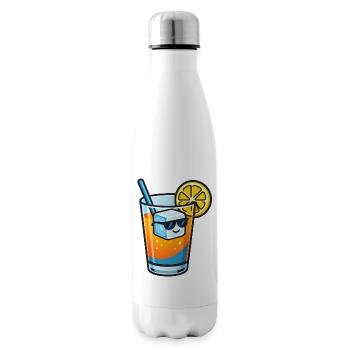 Limonensommer mit Eiswürfel und Sonnenbrille - Insulated Water Bottle - white - Right